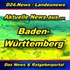 Landesnews - News aus Baden-Württemberg -